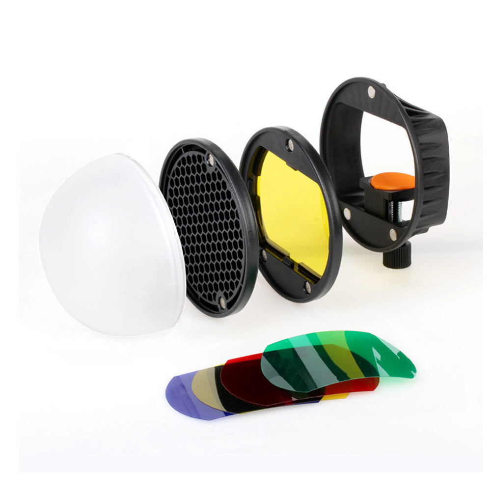 Multicolor film universal hot shoe lamp