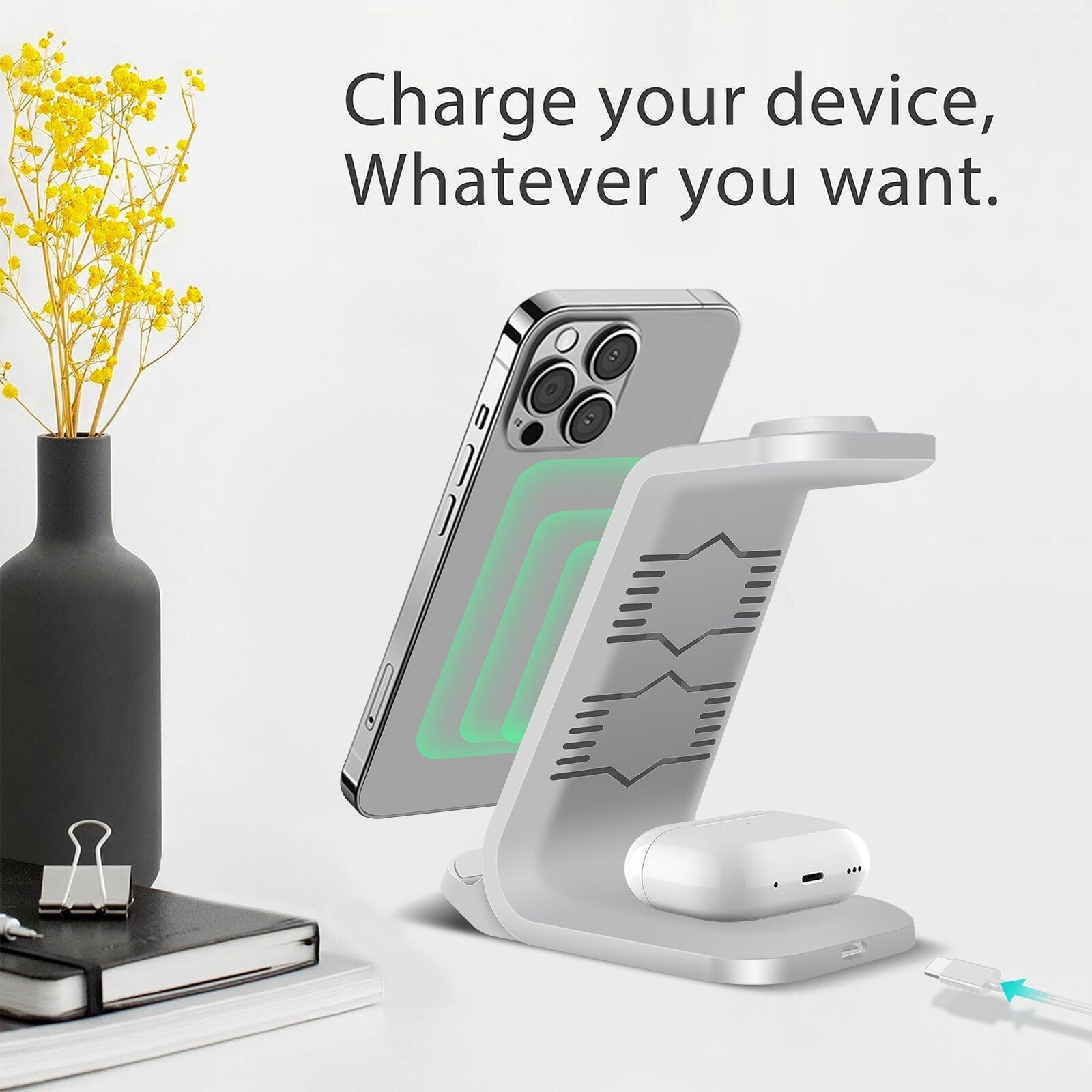 Three In One Wireless Charger Bracket Base