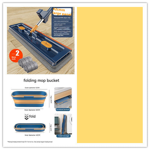 Household Double Handle Washing Mop Bucket