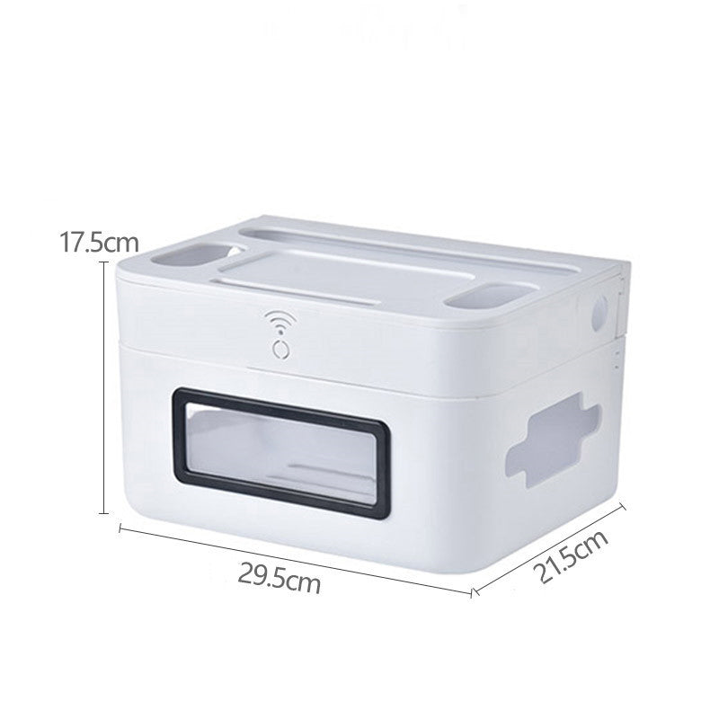 Simple Wall-mounted Desktop Router Storage Box