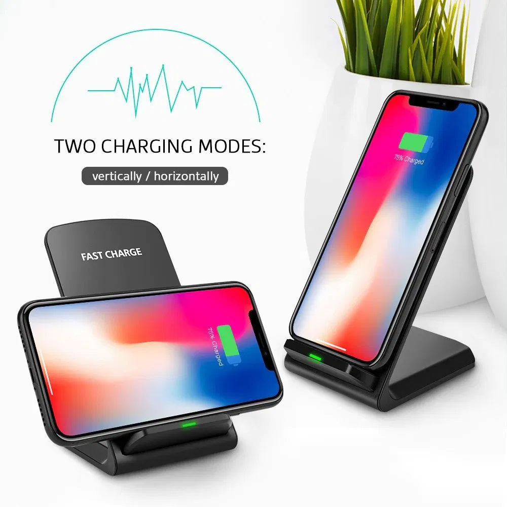 Mobile phone Qi Wireless Fast Charger Charging Pad Stand Dock For Galaxy Phone