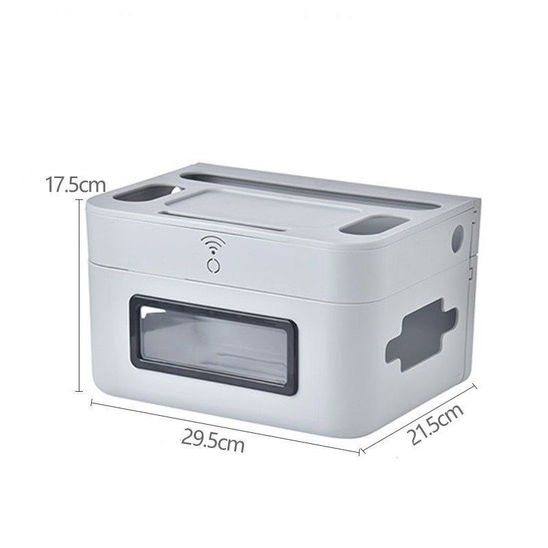 Simple Wall-mounted Desktop Router Storage Box